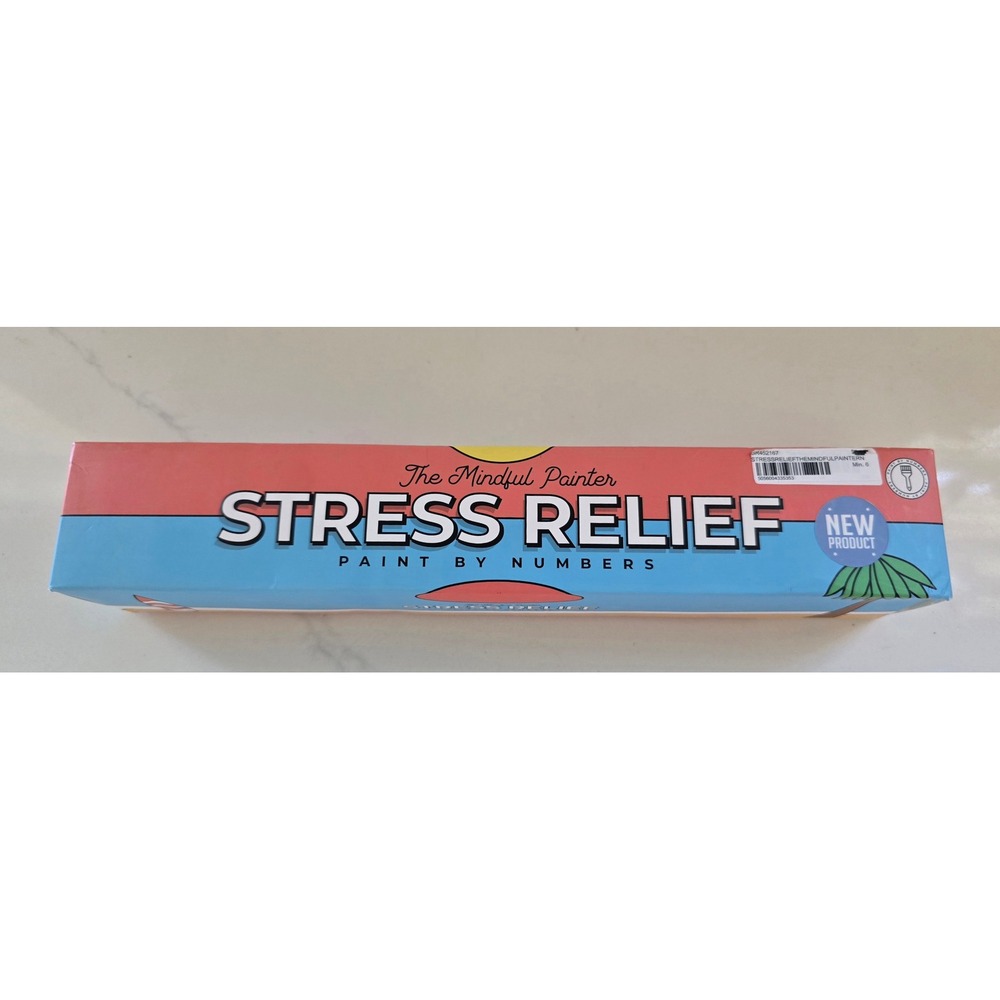 Gift Republic The Mindful Painter Stress Relief Paint by Numbers Beach Sunset